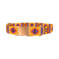 Mexican Tribal Star Dog Collar - metal rose gold