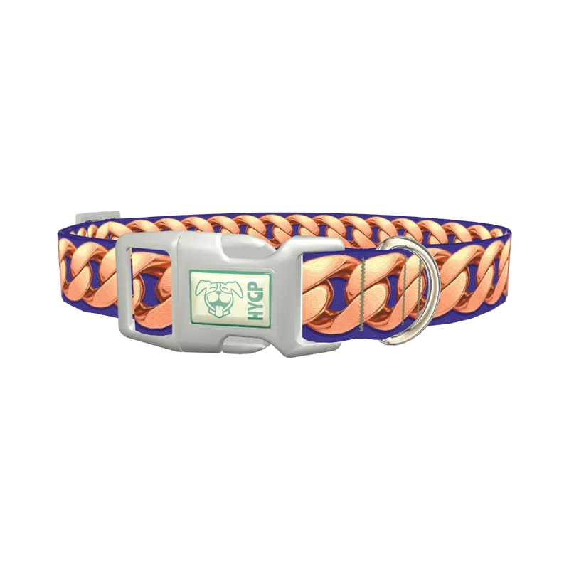Chain Link Dog Collar - plastic silver