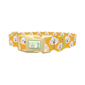Toy Poodle Pattern Dog Collar - plastic gold