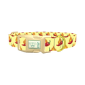 Spicy Pepper Flame Dog Collar - plastic gold