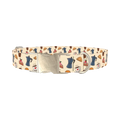 Coffee and Pastry Dog Collar - metal silver