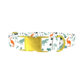 Dinosaur Jungle Dog Collar - metal gold