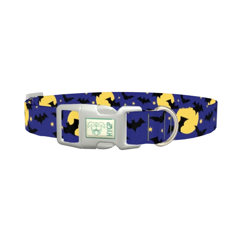 Halloween Night Dog Collar - plastic silver