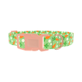 Carrot Floral Dog Collar - plastic rose gold