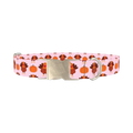 Turkey Pumpkin Pattern Dog Collar - metal silver