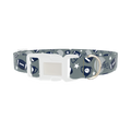 Football Sports Dog Collar - plastic silver