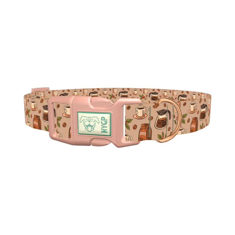 Coffee Berry Dog Collar - plastic rose gold
