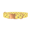 Bee Science Dog Collar - metal rose gold
