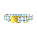 Candy Cane Star Dog Collar - metal gold