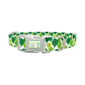 St. Patrick's Balloon Dog Collar - plastic silver