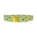 Santa Hat Candy Dog Collar - metal gold