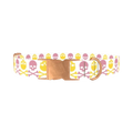 Multicolor Skull Dog Collar - metal rose gold