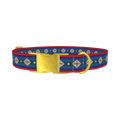 Geometric Rhombus Dog Collar - metal gold