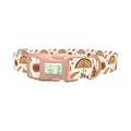 Bohemian Rainbow Dog Collar - plastic rose gold