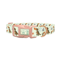 Dinosaur Fire Breath Dog Collar - plastic rose gold