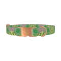 Tie Dye Spiral Dog Collar - metal rose gold