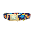 Space Planets Dog Collar - plastic gold
