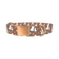 Autumn Bunny Dog Collar - metal rose gold