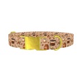 Coffee Berry Dog Collar - metal gold