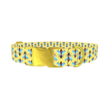 Stylized Bee Dog Collar - metal gold