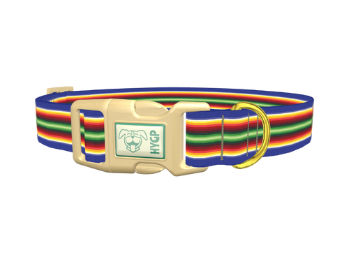 Colorful Layered Stripe Dog Collar