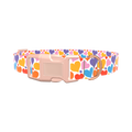 Multicolor Heart Dog Collar - plastic gold