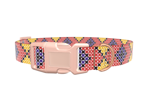 Colorful Geometric Dog Collar