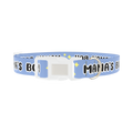 Mamas Boy Dog Collar - plastic silver