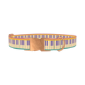 Piano Key Dog Collar - metal rose gold