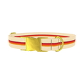 Retro Geometric Dog Collar - metal gold