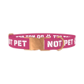 Do Not Pet Dog Collar - metal rose gold