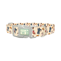 Coffee and Pastry Dog Collar - plastic silver