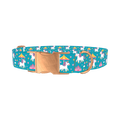 Unicorn Carousel Dog Collar - metal rose gold
