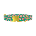 Christmas Candy Dog Collar - metal gold