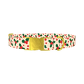 Christmas Holly Dog Collar - metal gold