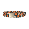 Pumpkin Patch Dog Collar - metal silver