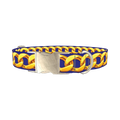 Gold Chain Link Dog Collar - metal silver