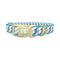 Silver Chain Link Dog Collar - plastic gold