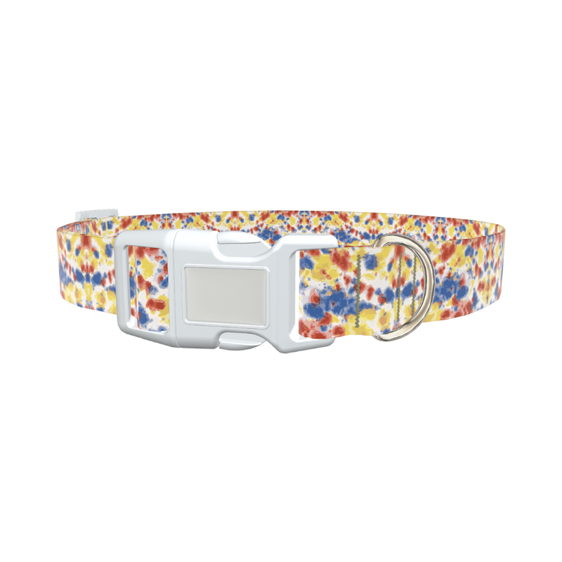 Tie Dye Dog Collar - plastic rose gold