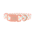 Colorful Bloom Dog Collar - plastic rose gold