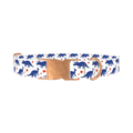 Dinosaur Heart Dog Collar - metal rose gold