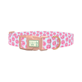 Heart Smile Emoji Dog Collar - plastic rose gold