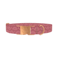 Geometric Eye Dog Collar - metal rose gold
