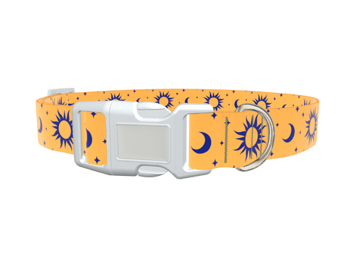 Mystical Sun and Moon Dog Collar