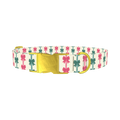 Christmas Bows Dog Collar - metal gold