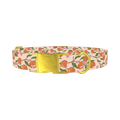 Peach Blossom Dog Collar - metal gold