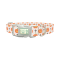 Halloween Cross-Stitch Dog Collar - plastic silver