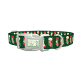 Festive Stocking Dog Collar - plastic silver