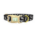 Halloween Skeleton Hand Dog Collar - plastic gold