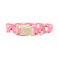 Christmas Santa Dog Collar - plastic rose gold